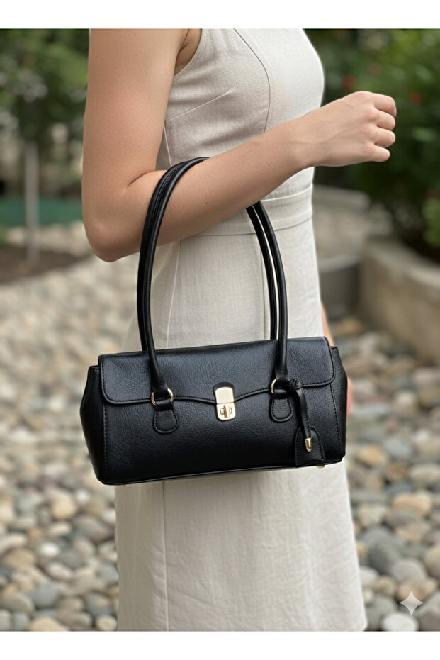 Çift Kulplu Baget Çanta - 1