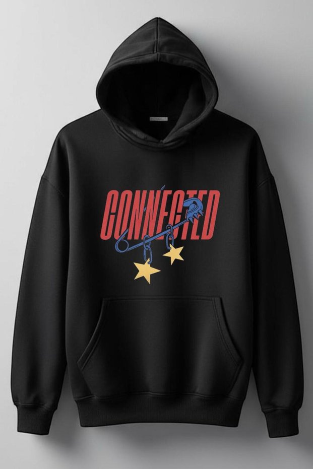 New Season Digital Printed 3 Thread Cotton Hooded Sweatshirt