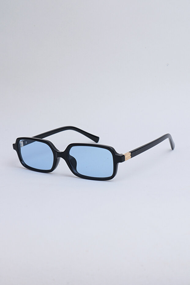 نظارات شمسية مستطيلة الشكل من مينو - أسود أزرق - 2