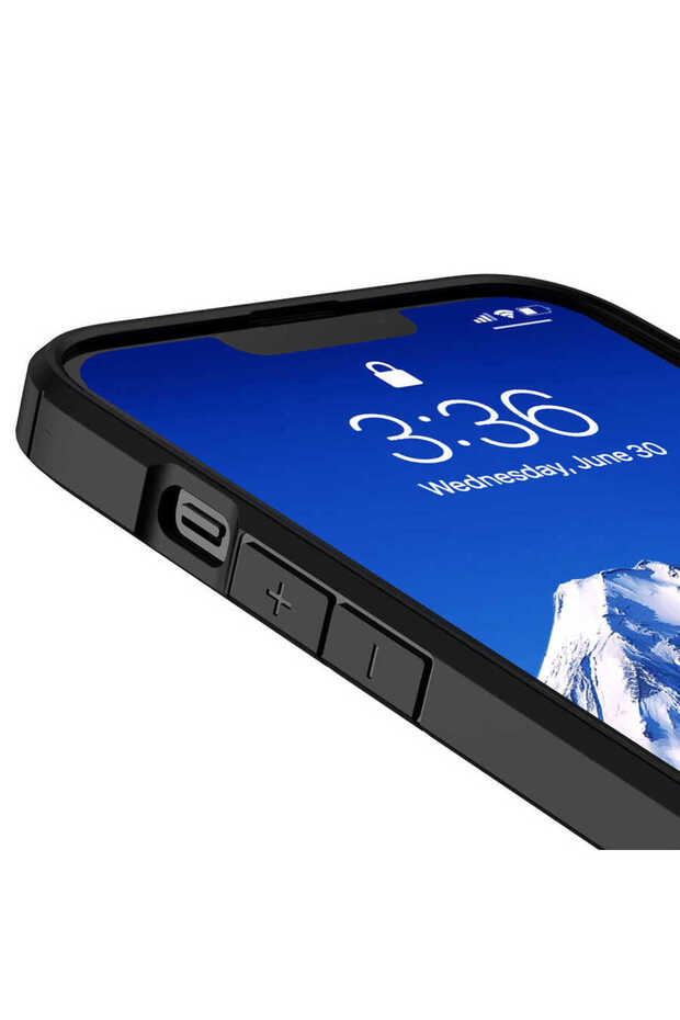 حافظة رول متوافقة مع هاتف iPhone 13 Pro - أسود - 5