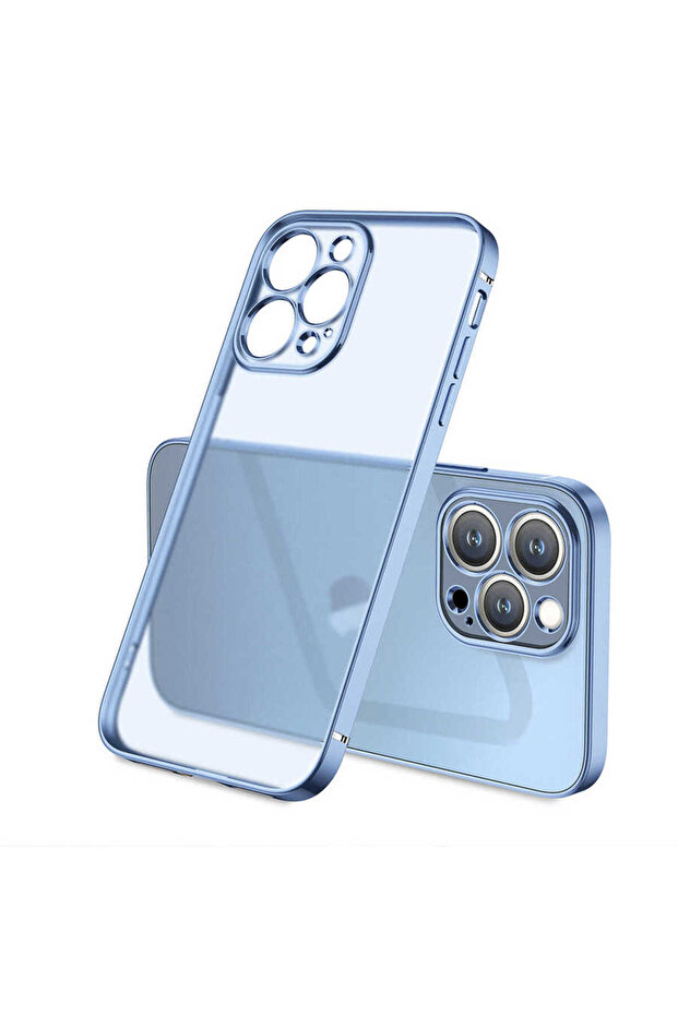 حافظة Gbox متوافقة مع هاتف iPhone 13 Pro Max - أزرق - 1