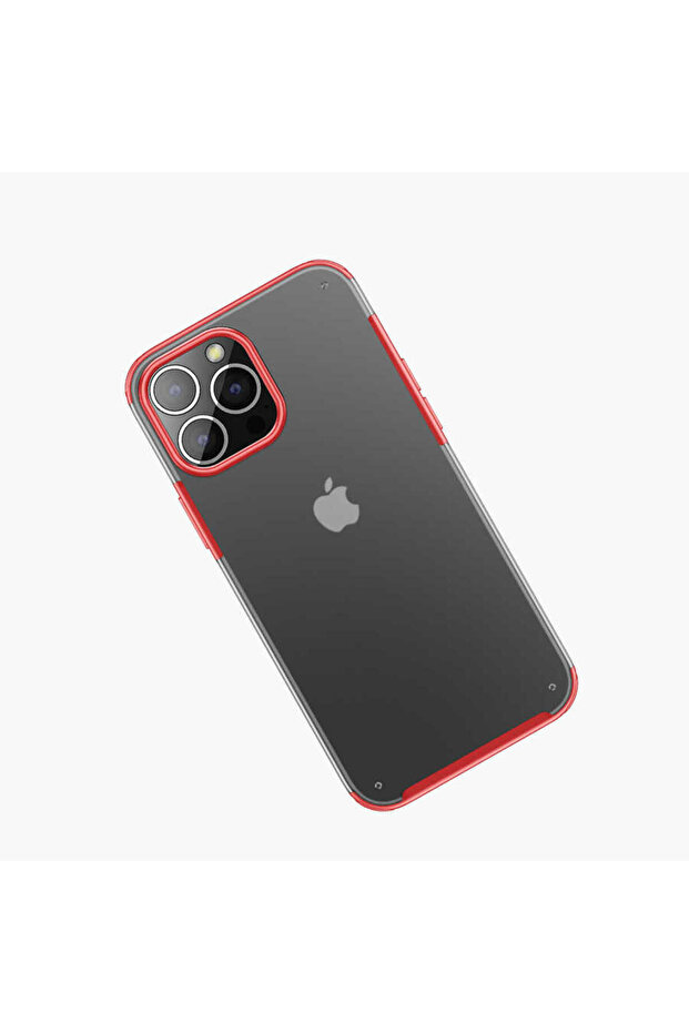 حافظة متوافقة مع هاتف iPhone 13 Pro Max من SAFA Volks - باللون الأحمر - 5