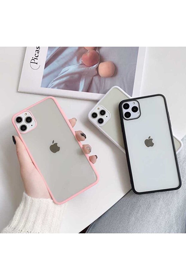 حافظة SAFA Endi المتوافقة مع هاتف iPhone 12 Pro Max - باللون الأبيض - 2