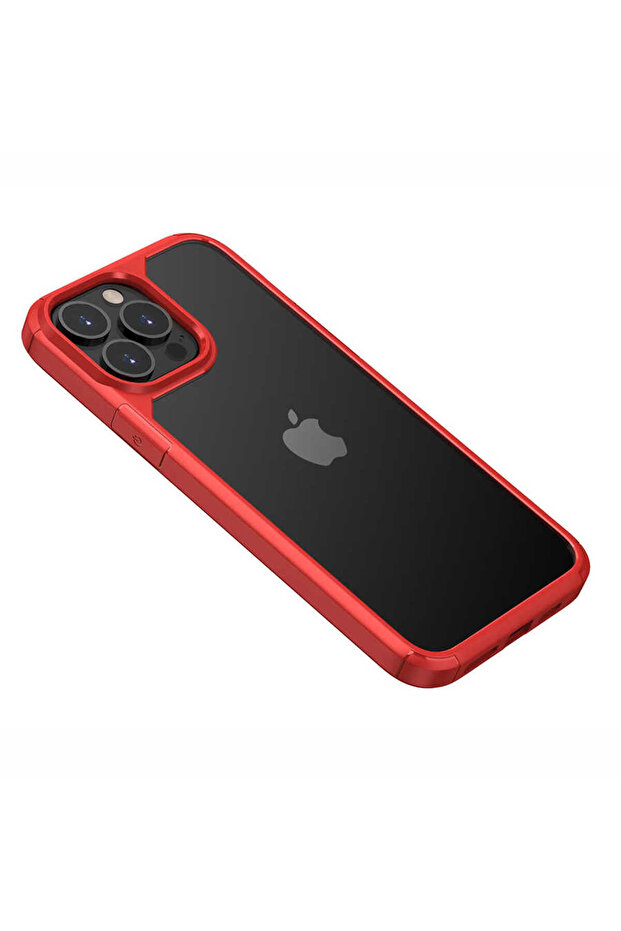 حافظة رول متوافقة مع هاتف iPhone 13 Pro Max - باللون الأحمر - 1