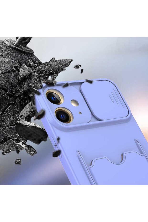 حافظة سافا كارتيكس متوافقة مع هاتف آيفون 12 - أحمر - 3