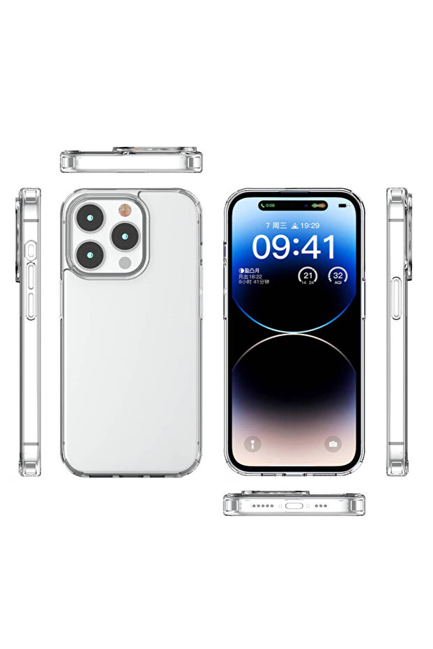 حافظة SAFA Coss المتوافقة مع هاتف iPhone 15 Pro - عديمة اللون - 3