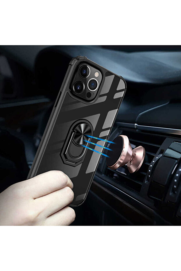 حافظة متوافقة مع هاتف iPhone 13 Pro Max من SAFA - باللون الأحمر - 4