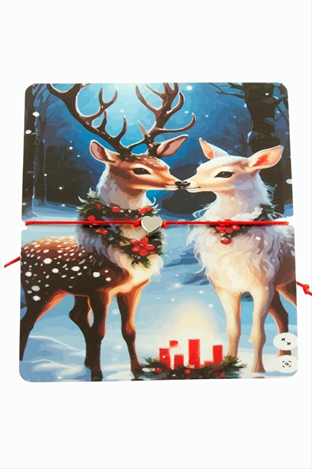 سوار عيد الميلاد على شكل قلب - 1