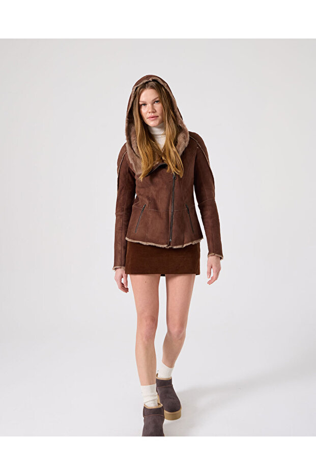 Control Kadın Deri Ceket - 4