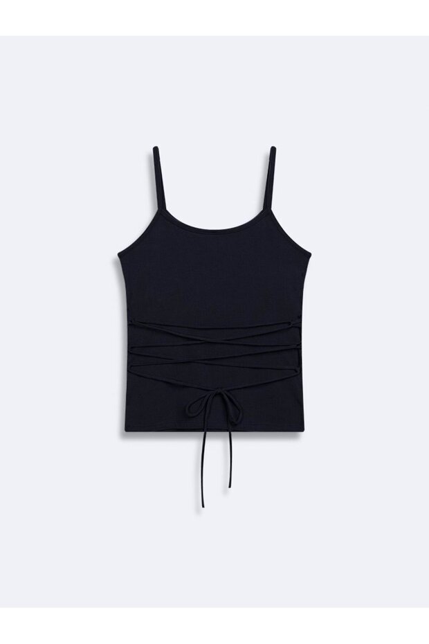 İnce Askılı Basic Lacivert Atlet - 2