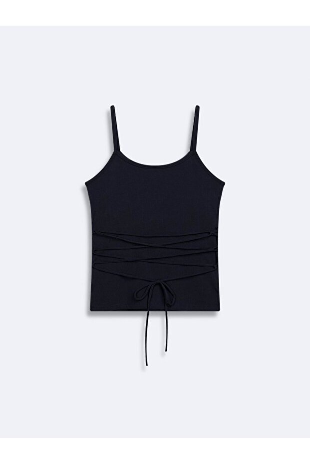 İnce Askılı Basic Lacivert Atlet - 4