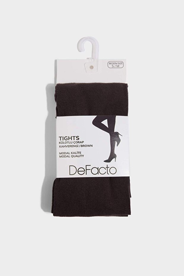 Damen Basic Plain Modal Thick Strumpfhose G7454AXNS - 1
