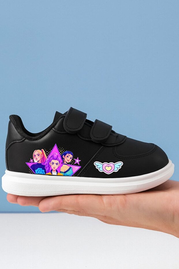 Crazy Warrior Girls Winged Heart Printed Sneakers