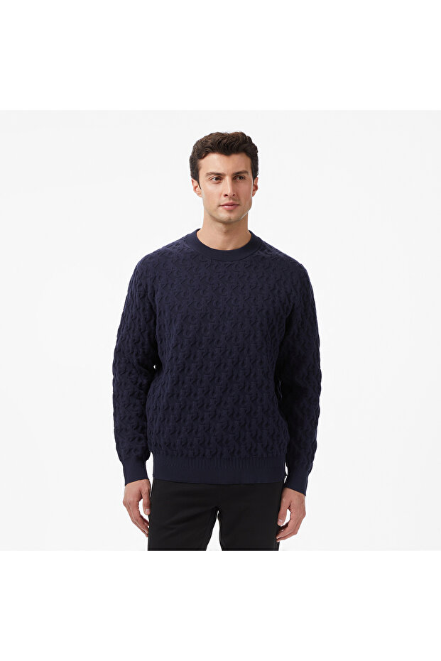 Erkek Mavi Triko - 1