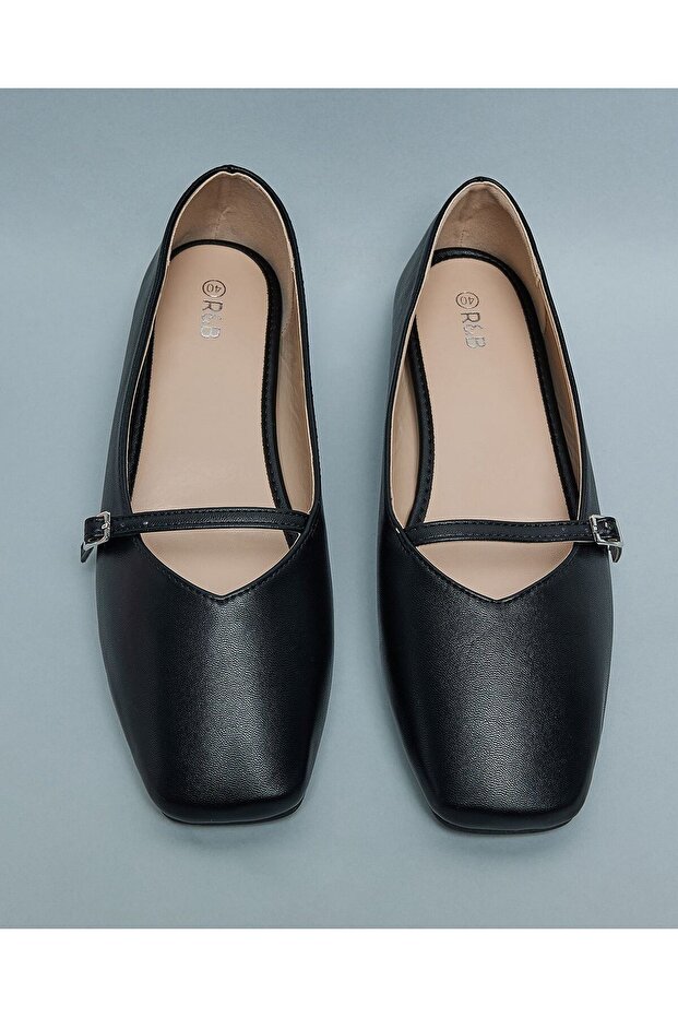 حذاء ماري جين ذو مقدمة مربعة صلبة - 5