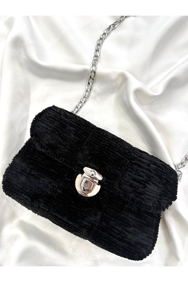Black Color Soft Textured Handbag