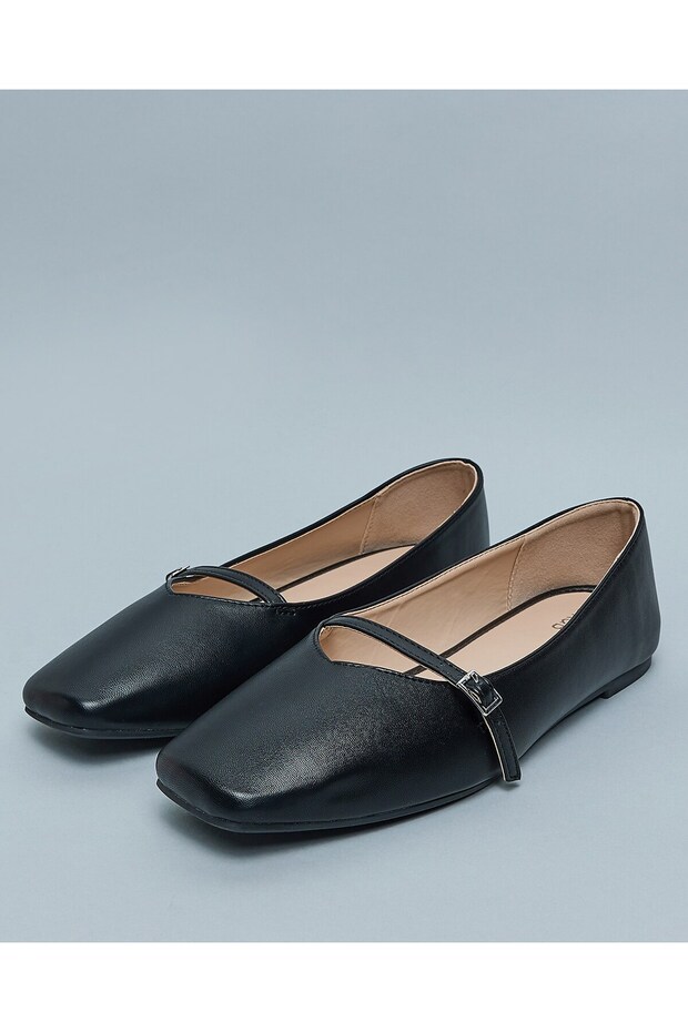 حذاء ماري جين ذو مقدمة مربعة صلبة - 3