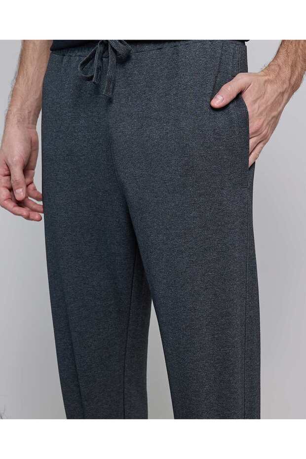 بنطال رياضي سادة مع خصر برباط - 6