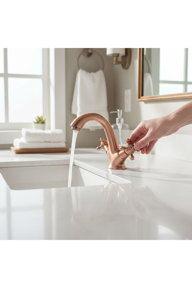 Copper Washbasin Faucet Vintage Classic Design Special Series Bronze Washbasin Faucet