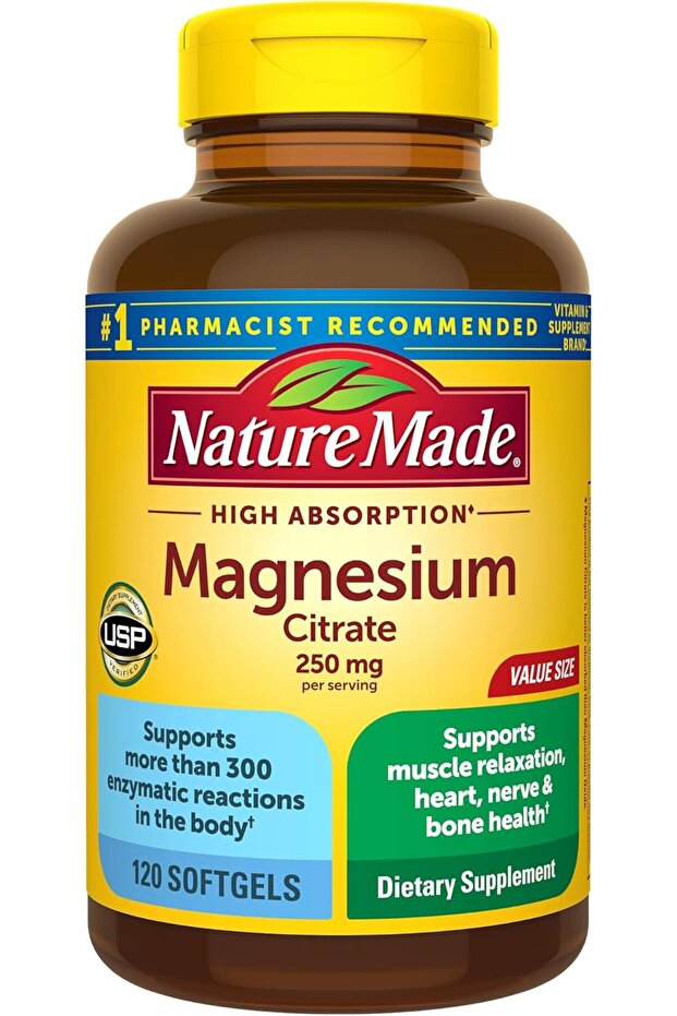 Nature Made Magnesium Citrate 250 Mg 140 Softgels