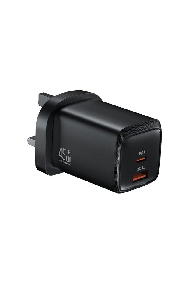 G-Charge Series 45W Dual Port Wall Charger PD & QC Fast Charging UK Plug