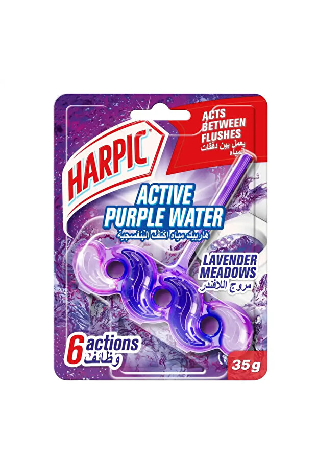 Active Purple Water Toilet Cleaner With Lavender Meadows Fragrance, Acts Between Flushes- 35g