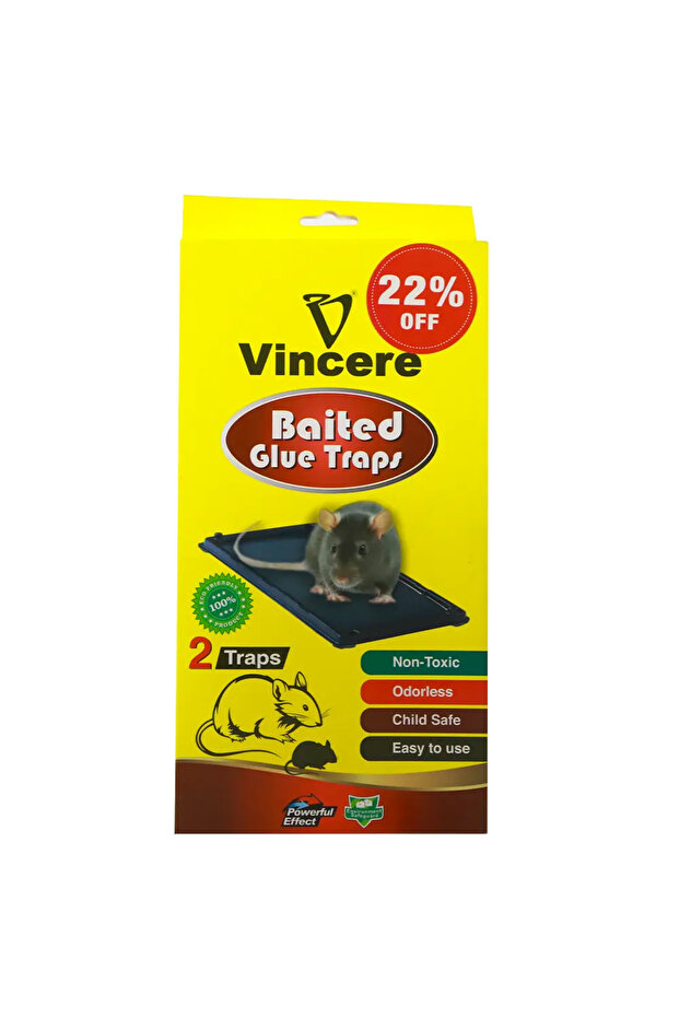 Baited Glue Traps Powerful Effect-Box of 2Pcs
