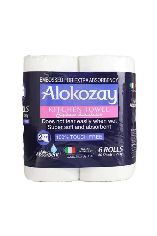 Kitchen Towel Extra Absorbent Tissue- 6 Rolls