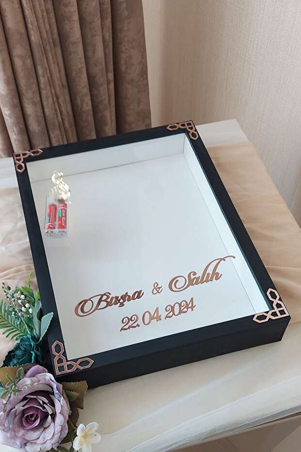 إطار صور LED بتصميم عميق على شكل صندوق ورد مقاس 30×40 سم! إطار المرآة!