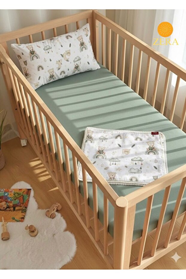 Baby Bedding Set 100% Organic Cotton Hypoallergenic Breathable Fabric