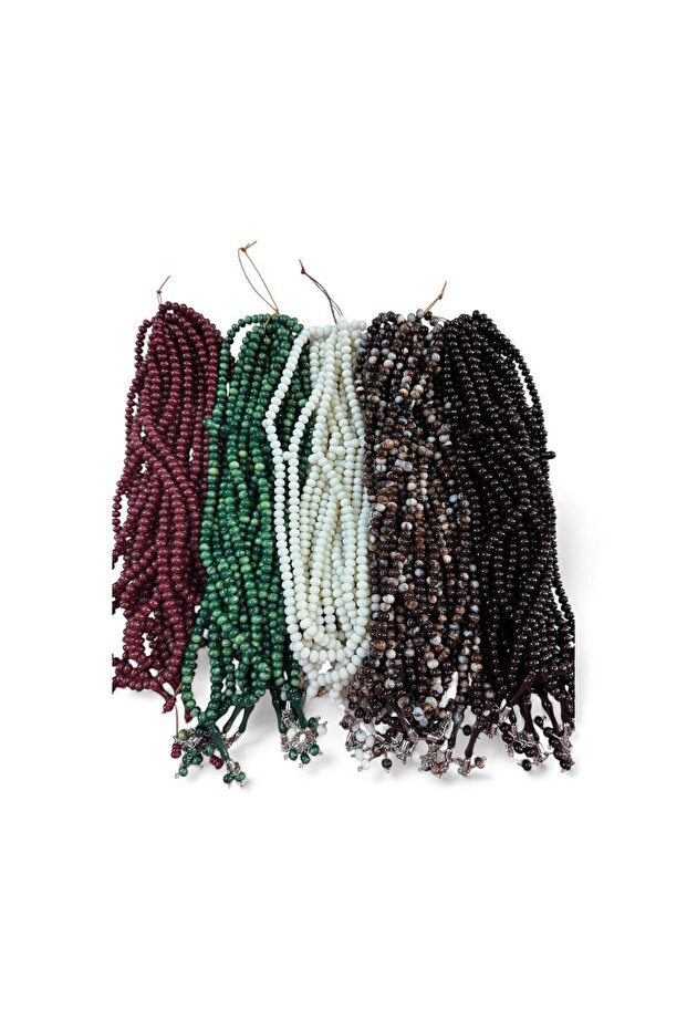 Plastic Beads Rosary – 8 mm 50 Pieces Lightweight Construction, Round Beads, Daily Use