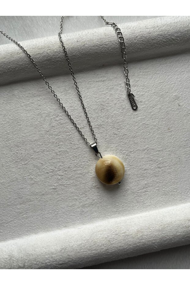 Yılancık Stone Steel Necklace Handmade