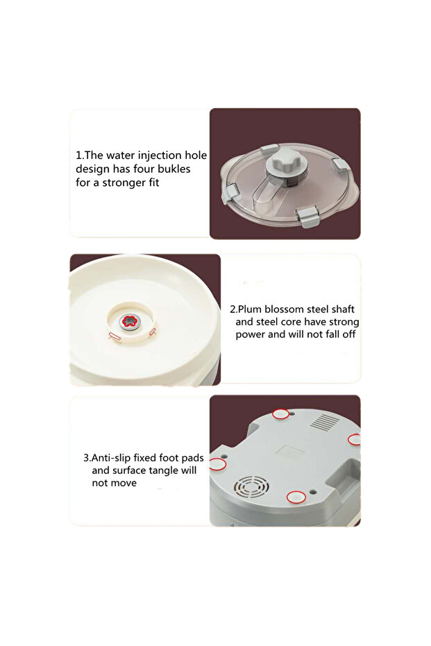 مجموعة خلاط عجين مع وظيفة تخمير، سعة كبيرة 7 لتر - 7