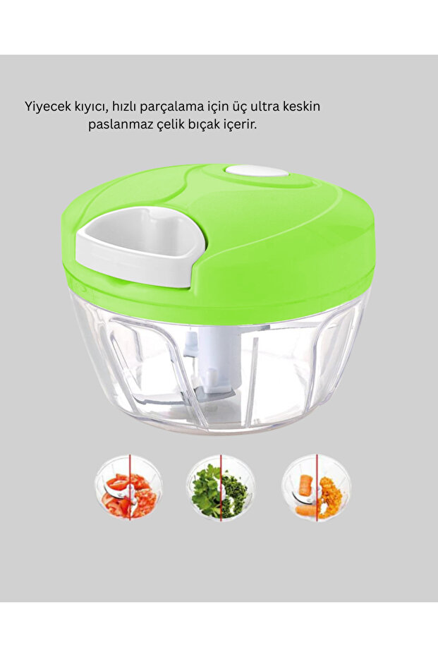 Manual Food Chopper Drawstring Quick Practical Vegetable Chopper - 4