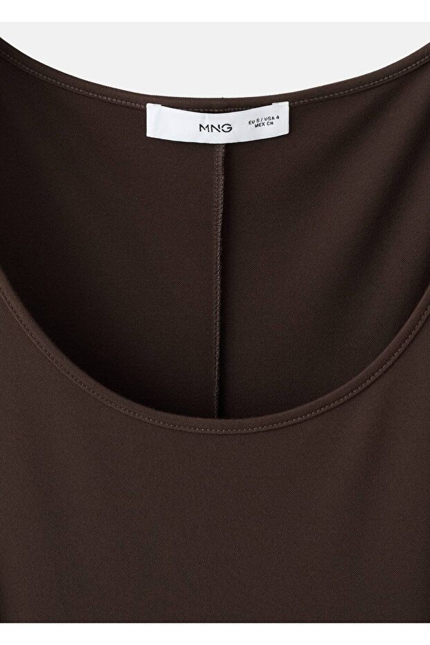 Evaze midi elbise - 5