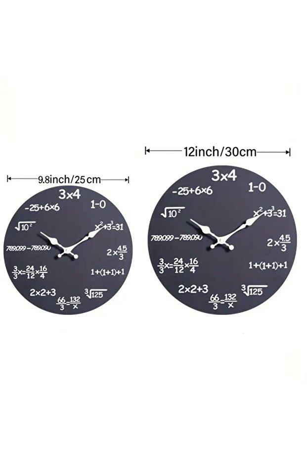 Matematik Temalı Duvar Saati - 2