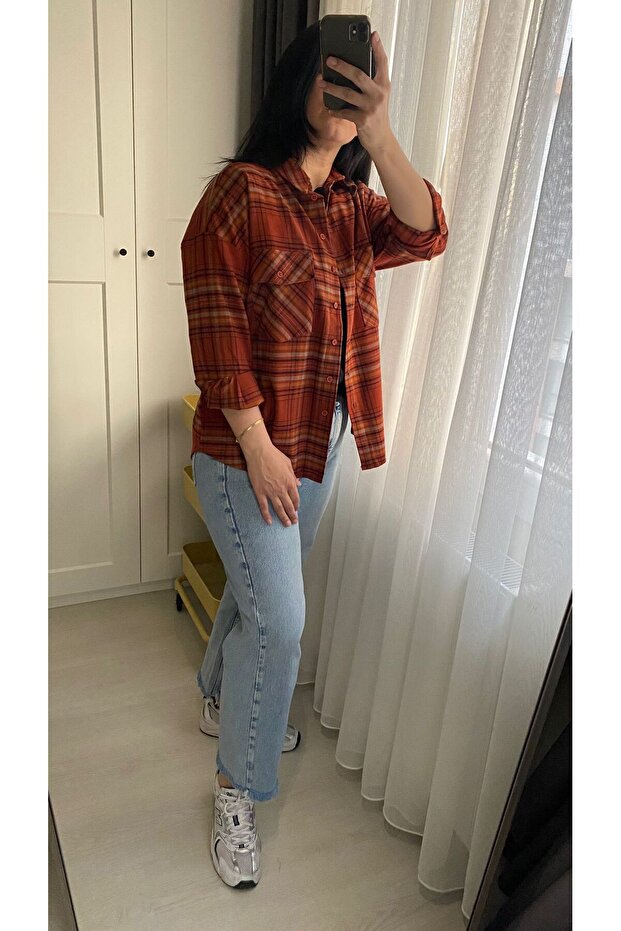 Çift Cepli Oduncu Gömlek - 5