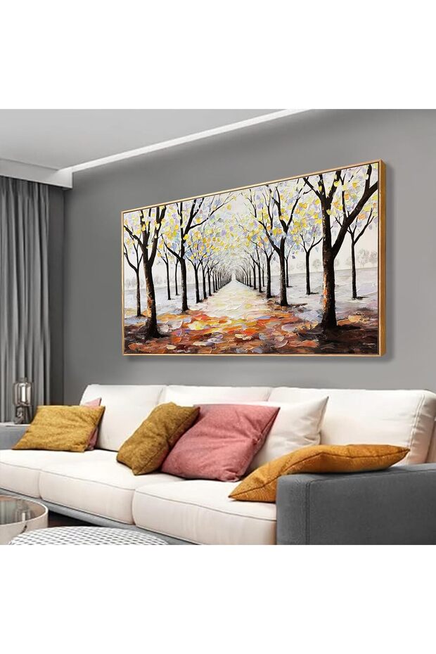 Vintage-Style Minimalist Canvas Artwork 60x120cm – Personalized Framed Decor