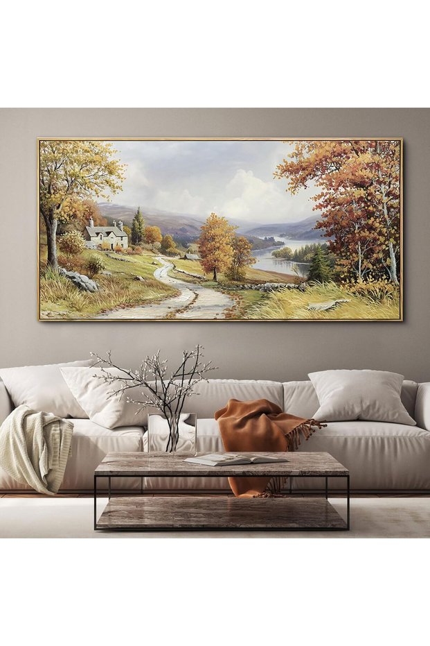 Vintage-Style Minimalist Canvas Artwork 60x120cm – Personalized Framed Decor