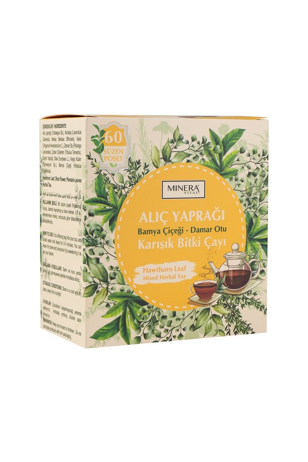 Aliç Leaf Bamya Flower Venous Herb 60Li Süzen Poşet Doğal Bi̇tki̇ Çayi