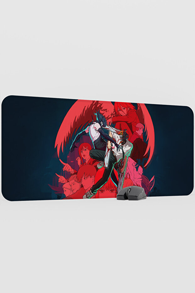Chainsaw Man Anime V1 - 90X40 XXL Gaming Rubber Non-Slip Base Mouse Pad Mouse Mat