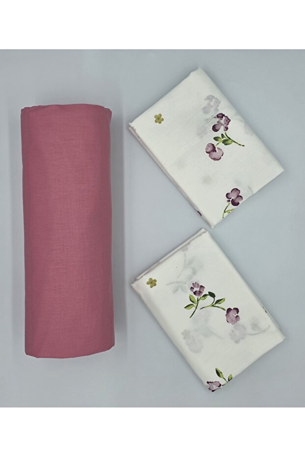 100% Organic Cotton Fabric Elastic Fitted Sheet+ Pillowcase***Corner Depth 28-30 Cm*** ew Season///