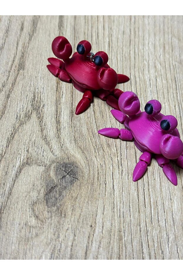 سلسلة مفاتيح على شكل نموذج سرطان البحر المتحرك ثلاثي الأبعاد - 3