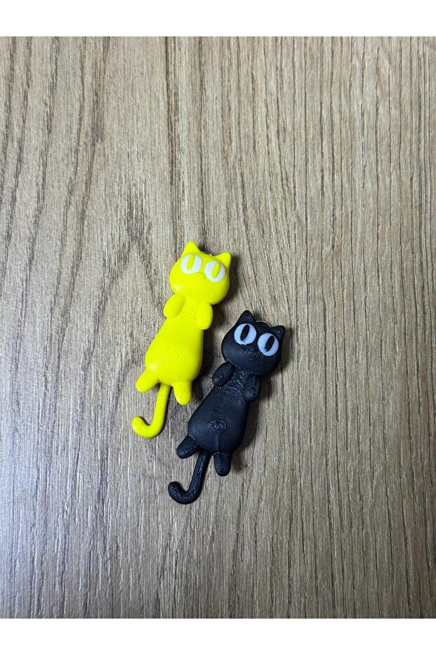 سلسلة مفاتيح على شكل قطة ثلاثية الأبعاد - 1