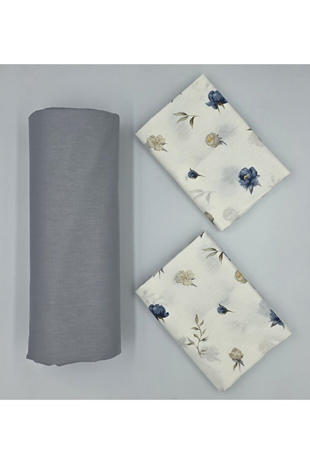100% Organic Cotton Fabric Elastic Fitted Sheet+ Pillowcase***Corner Depth 28-30 Cm*** ew Season///