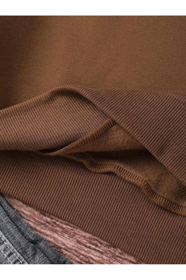 BİSİKLET YAKA OVERSİDE SWEATSHİRT - 5