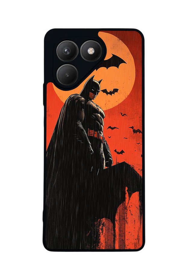 Pova 7 Matte Compatible Black Case – Soft Silicone, Protective, Shock-Absorbing Cover