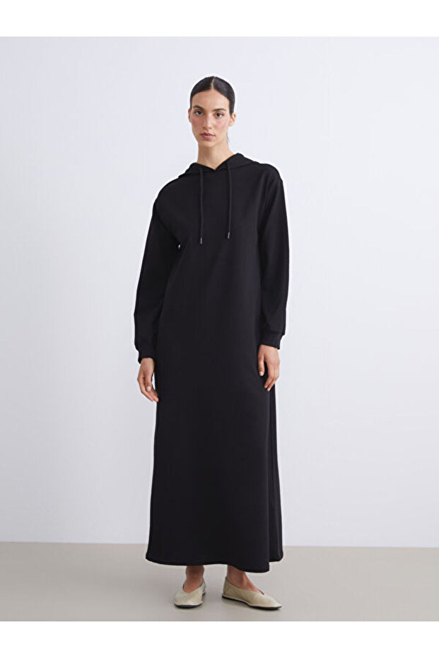 Esvab • Modern & Distinctive Hooded Sweatshirt Dress