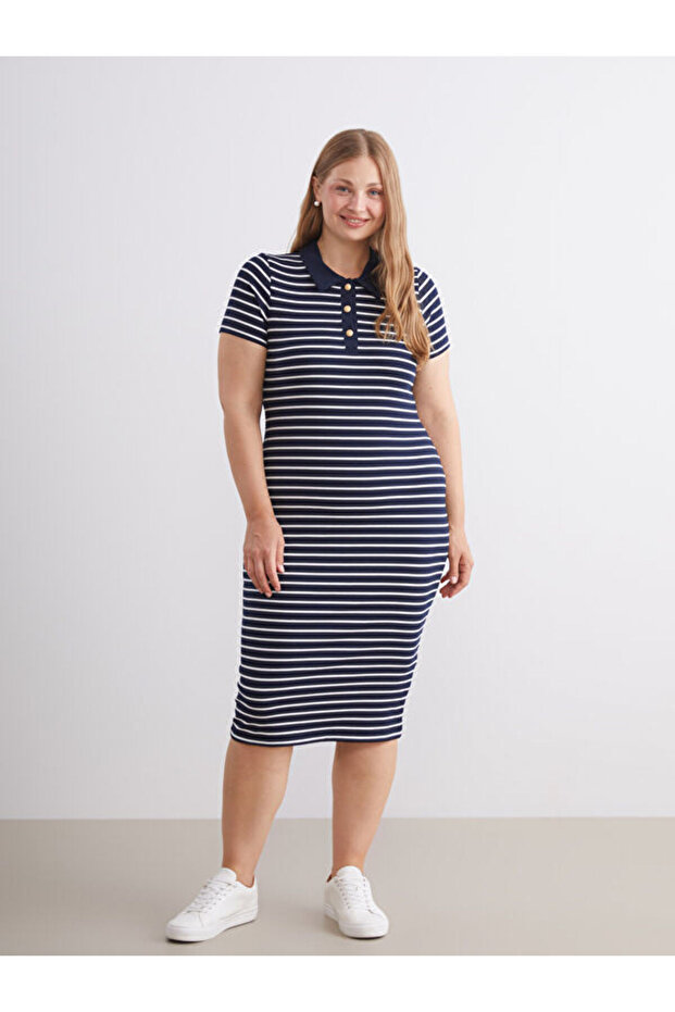 Unique Products from Freezen Store I Devrik Roba Collar Striped Dress