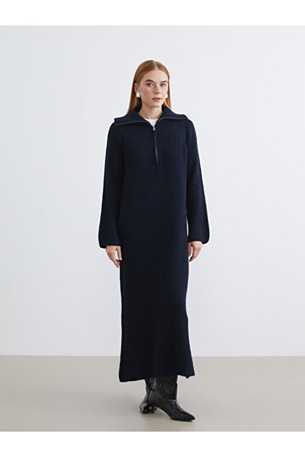 Timeless Clothing & Timeless Choices Devark Roba Collar Knitwear Dress